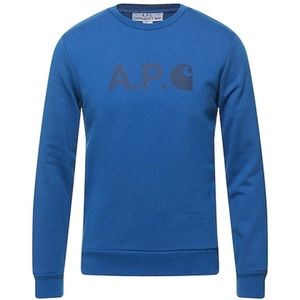 Mens APC CARHARTT logo blue sweatshirt XL